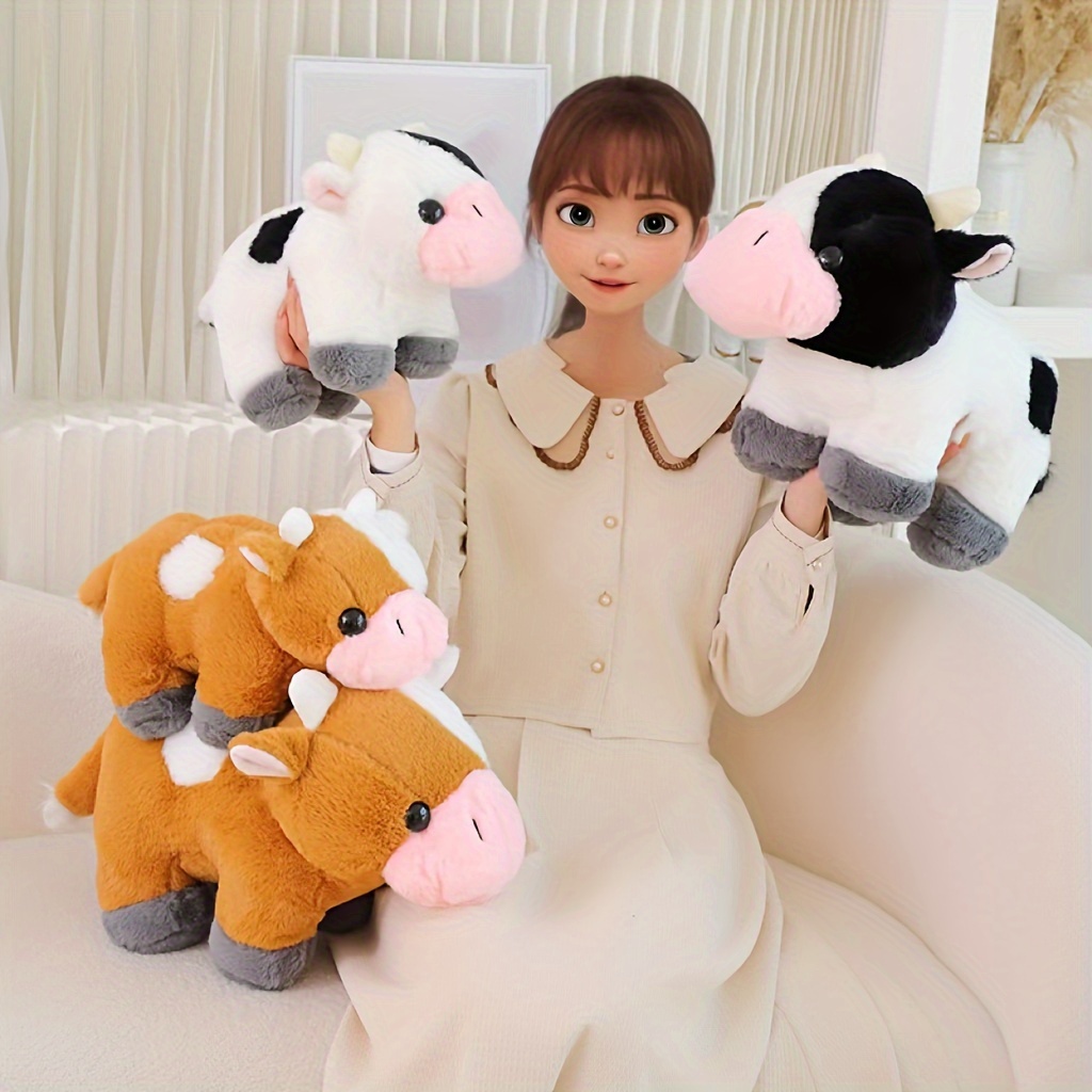 Adorable Kawaii Highland Cow Stuffed Animals Perfect - Temu