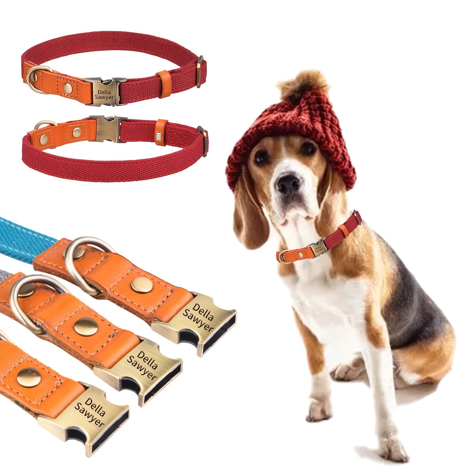 Hermes Hound Leather Dog Collars