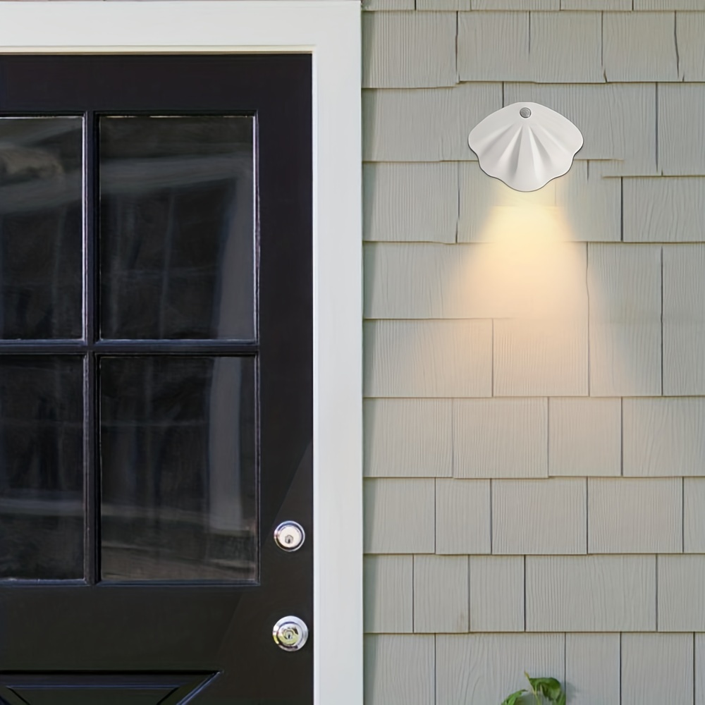 Magnetic Shell Shaped LED Night Light Motion Sensor USB Rechargeable