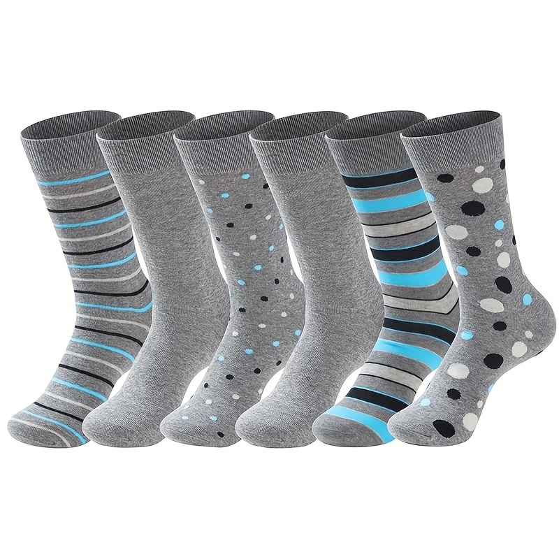 Men's Casual Business Socks Breathable Comfy Long Stockings - Temu