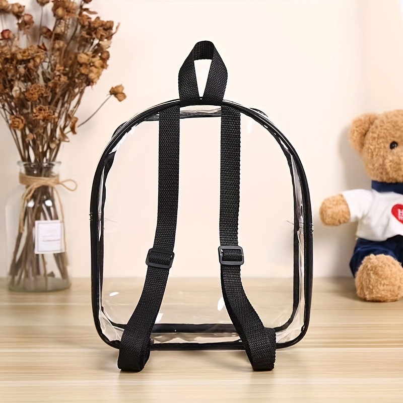 Mochila transparente para niños para libros, mochilas transparentes para  viajes y bolsa de playa