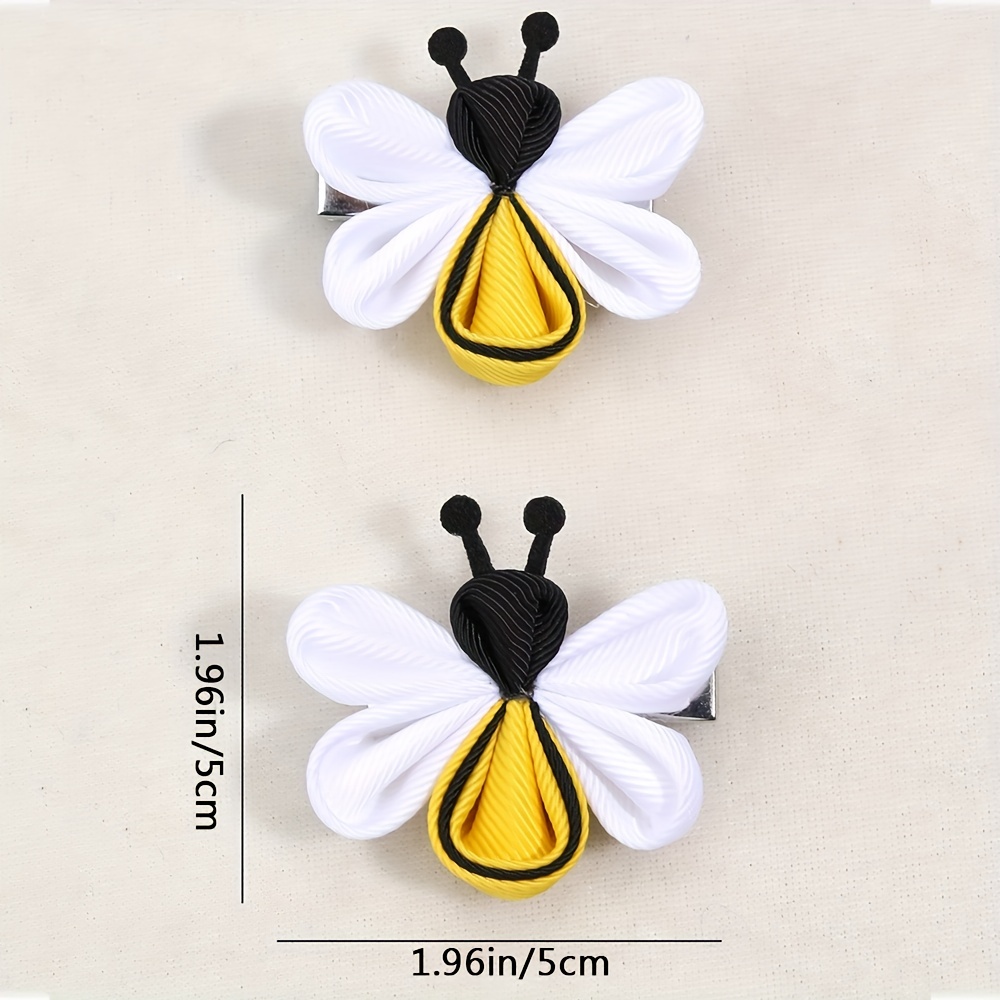 Jovono Bee Barrettes Gold Honeybee Bobby Pins Bumblebee Costume Hair  Accessories for Women and Girls
