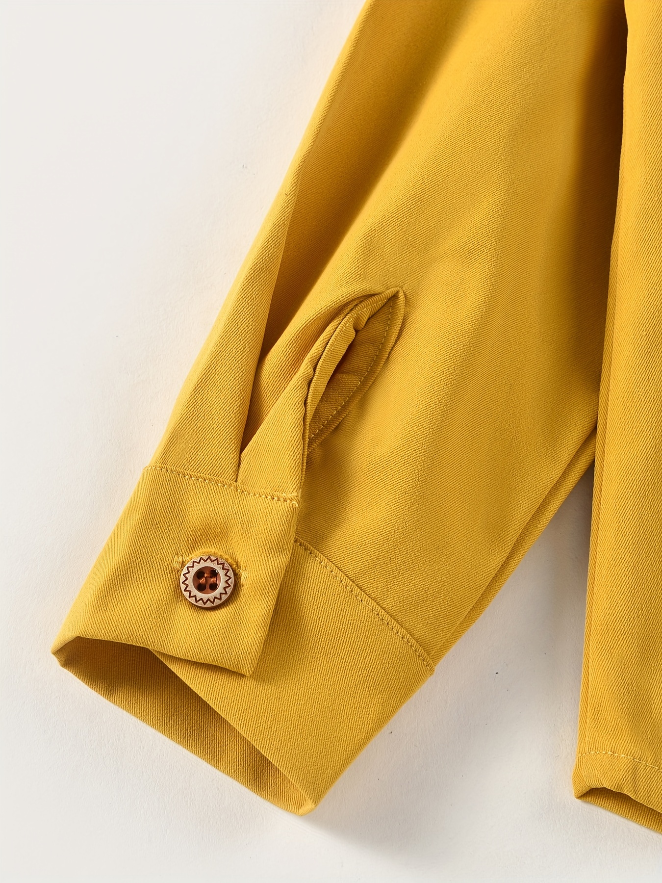 Camiseta manga larga amarilla para chico Color AMARILLO Talla 8