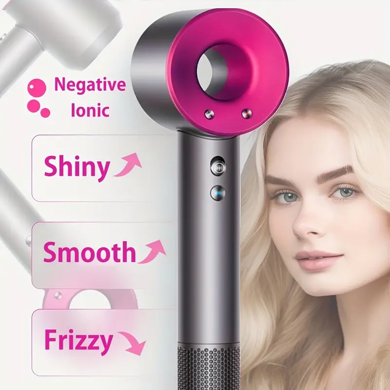 professional salon ionic hair dryer styler with diffuser for salon negative ionic high speed blow dryer with 5 magnetic nozzles details 4