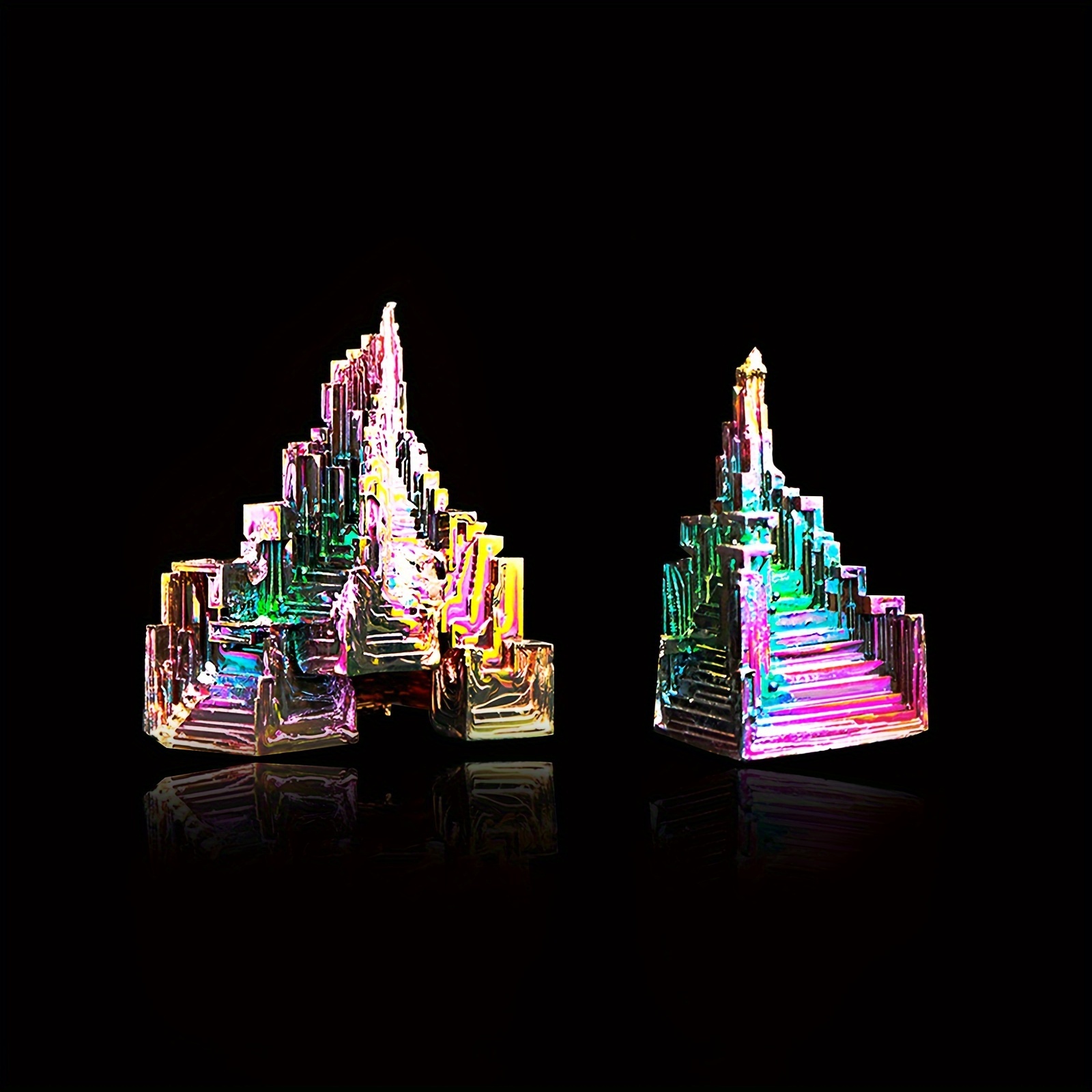Cristaux de bismuth colorés Cristal de métal de bismuth de grande