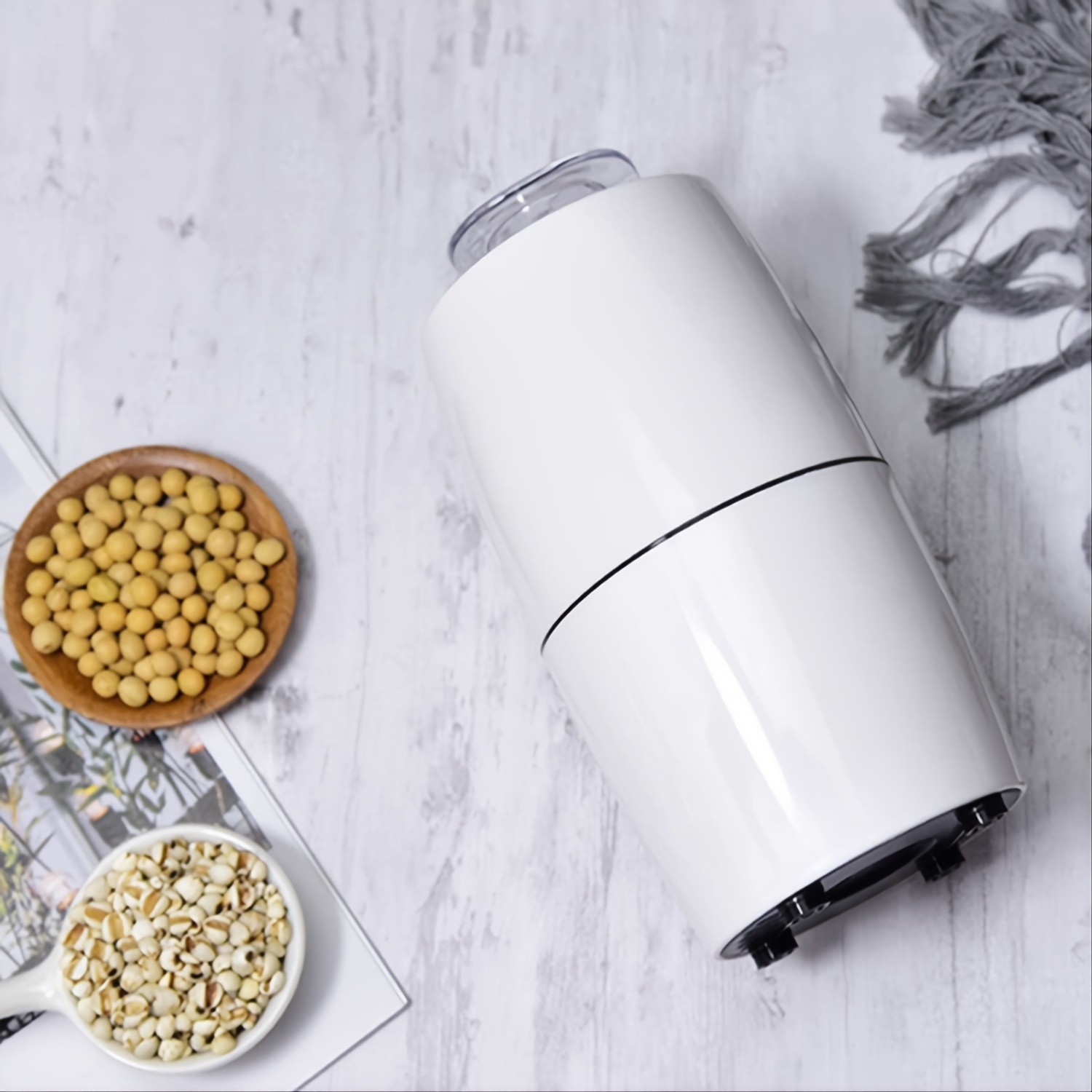 1pc coffee grinder electric grain grinder fully automatic freestanding coffee machine 304 stainless steel blade nut spice for coffee beans details 5