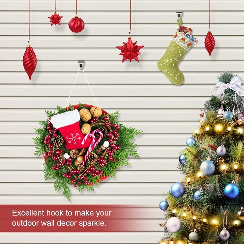 No-Hole Hooks Vinyl Siding Hangers  Hanging A Christmas Wreath 