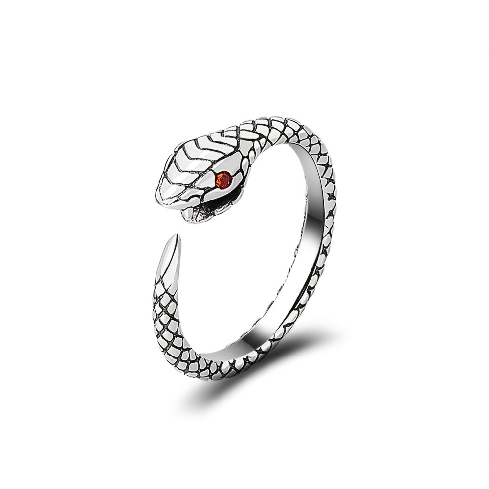 Men's Snake Adjustable Ring Open Pretty Finger Accessories