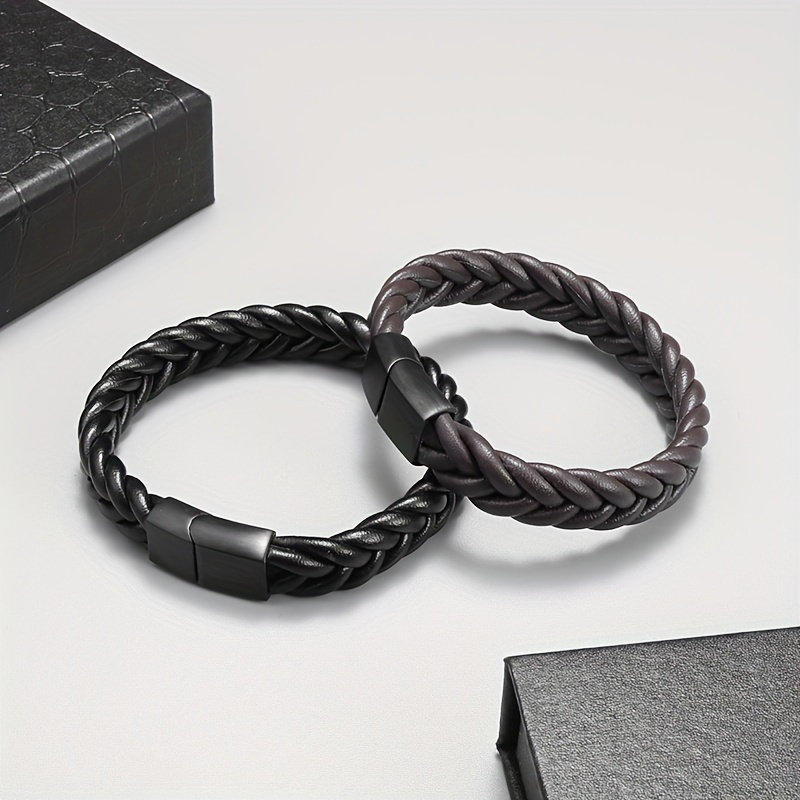 Pu Leather Hand Bracelet - Temu