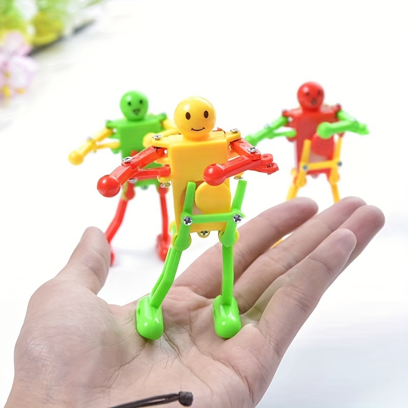 1pc Colorful Random Dancing Robot Shape Wind-up Toy For Creative Decoration