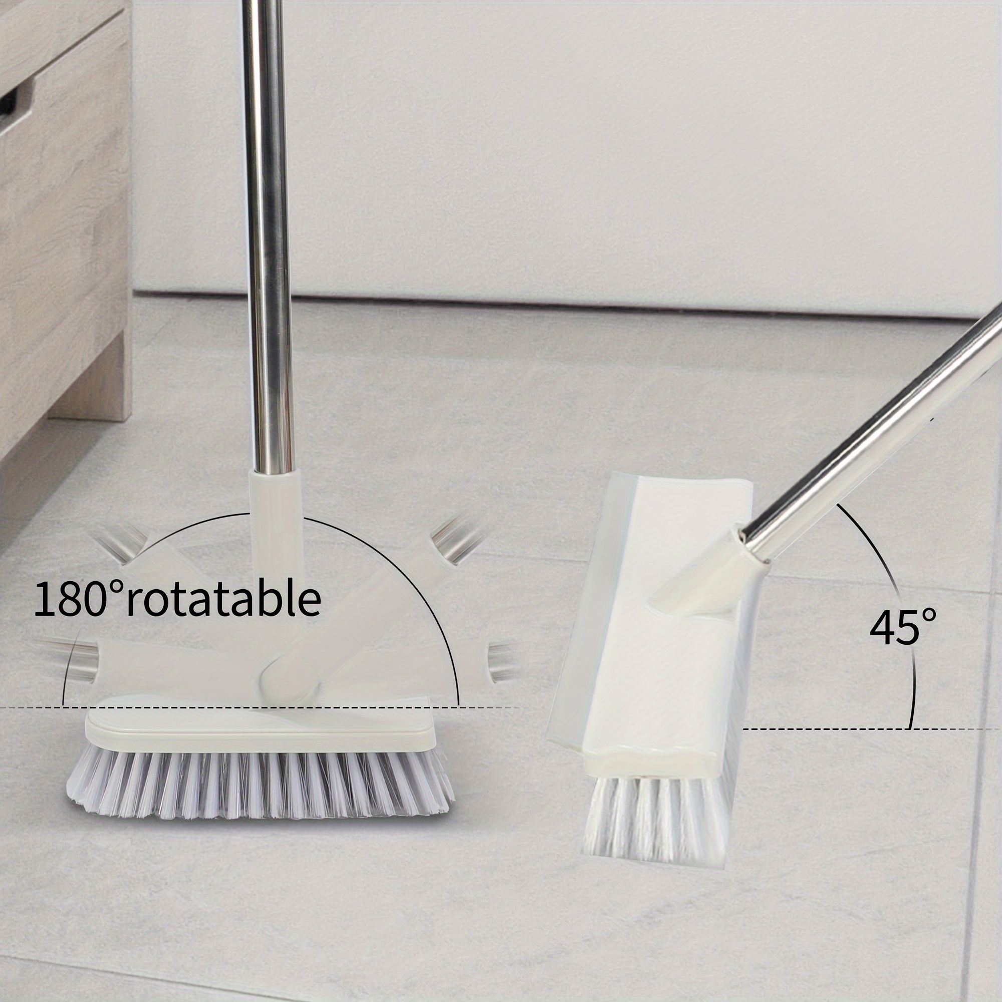 JEHONN 2 en 1 – Cepillo de limpieza para bañera y azulejos con mango largo  cepillo intercambiable para baño bañera pared suelo – Yaxa Guatemala