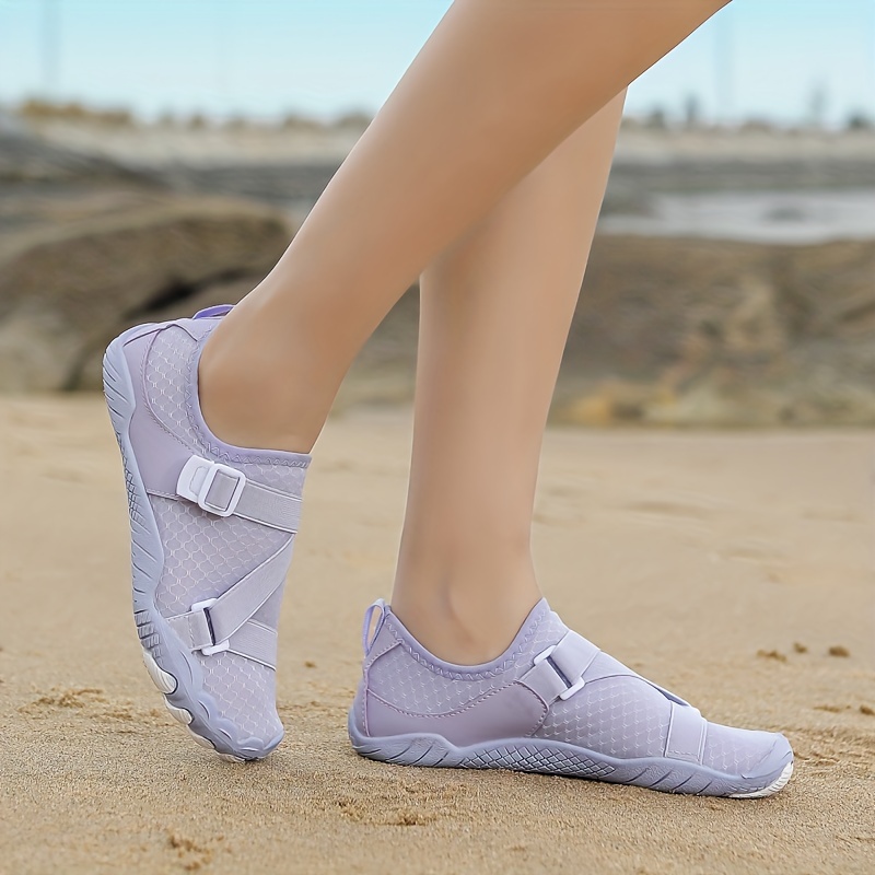 Women's Slip Water Shoes Buckle Decor Lightweight Creek - Temu
