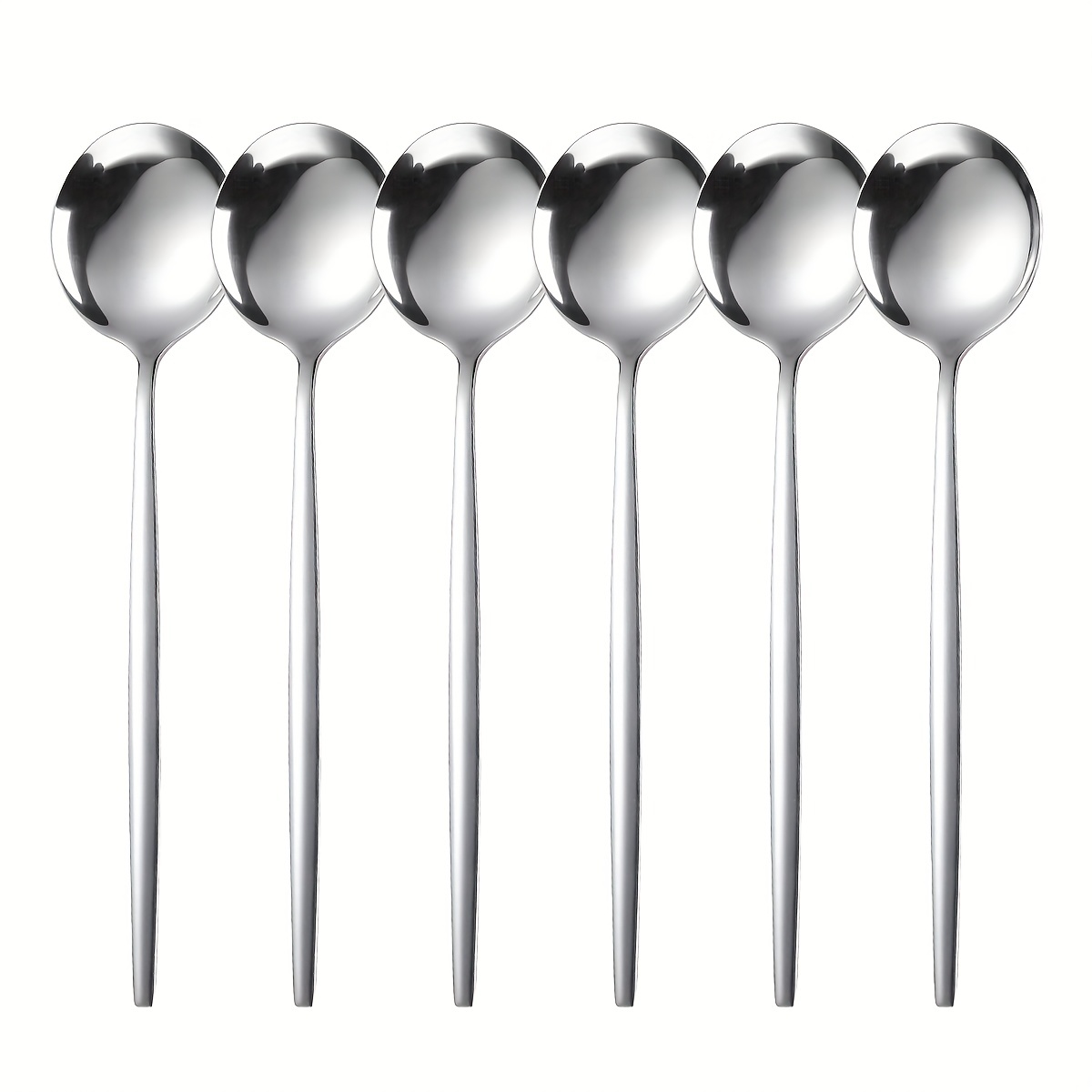 Stainless Steel Silvery Spoon, Spoons Silverware, Stainless Steel