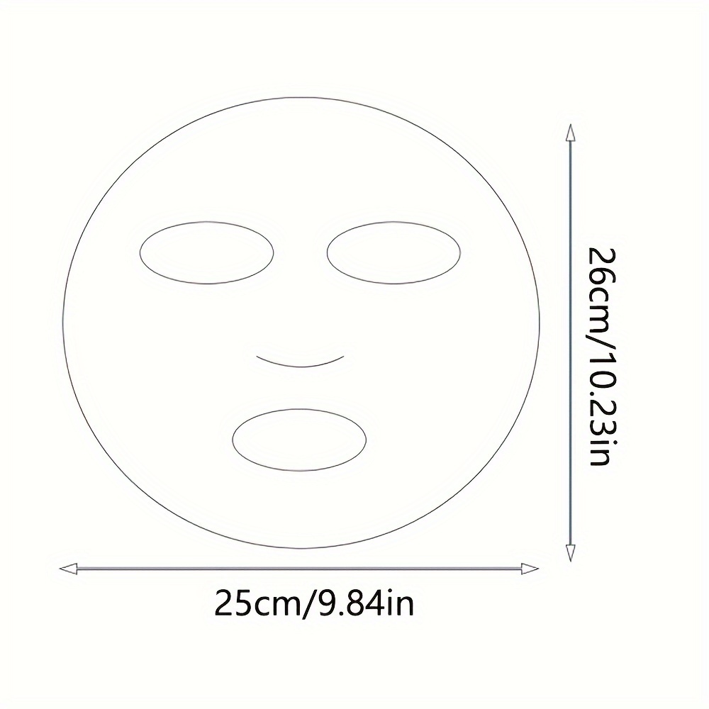 400pcs Disposable Facial Mask Sheets Preservative Film Plastic Facial Masks, Size: 26x25x0.2cm