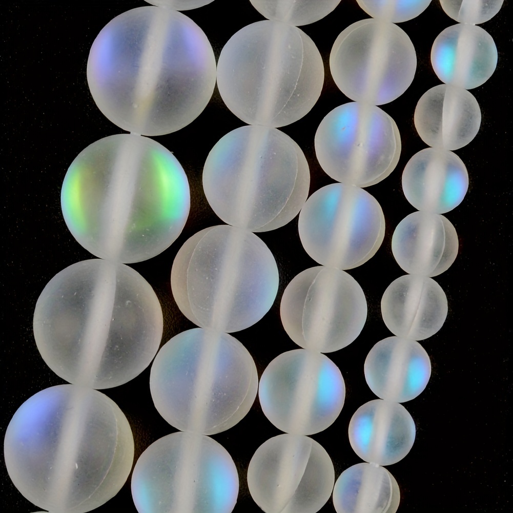 6mm/8mm/10mm/12mm White Frosted Beads For Production, Sizes For Making Jewelry Necklace Bracelets
