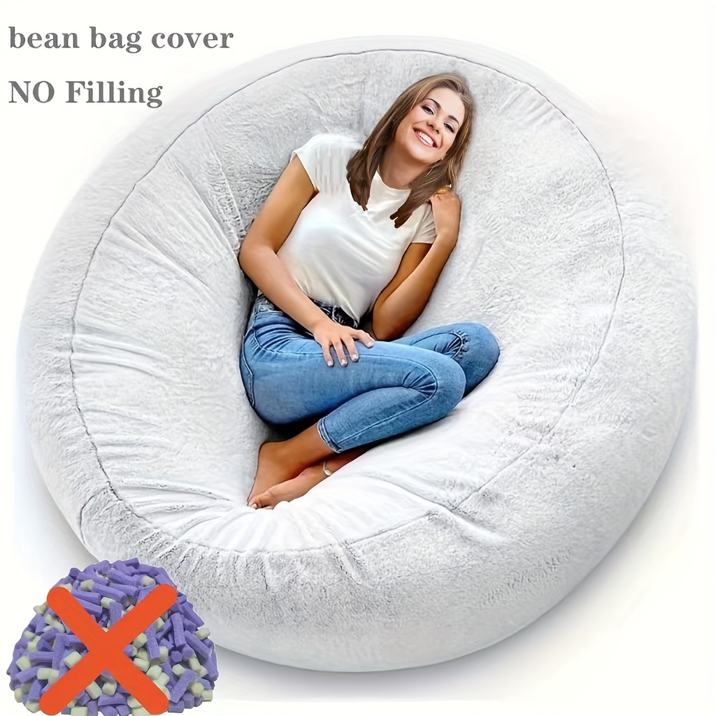 Bean Bag Chair Cover (no Filler) Bean Bag Cover Washable - Temu
