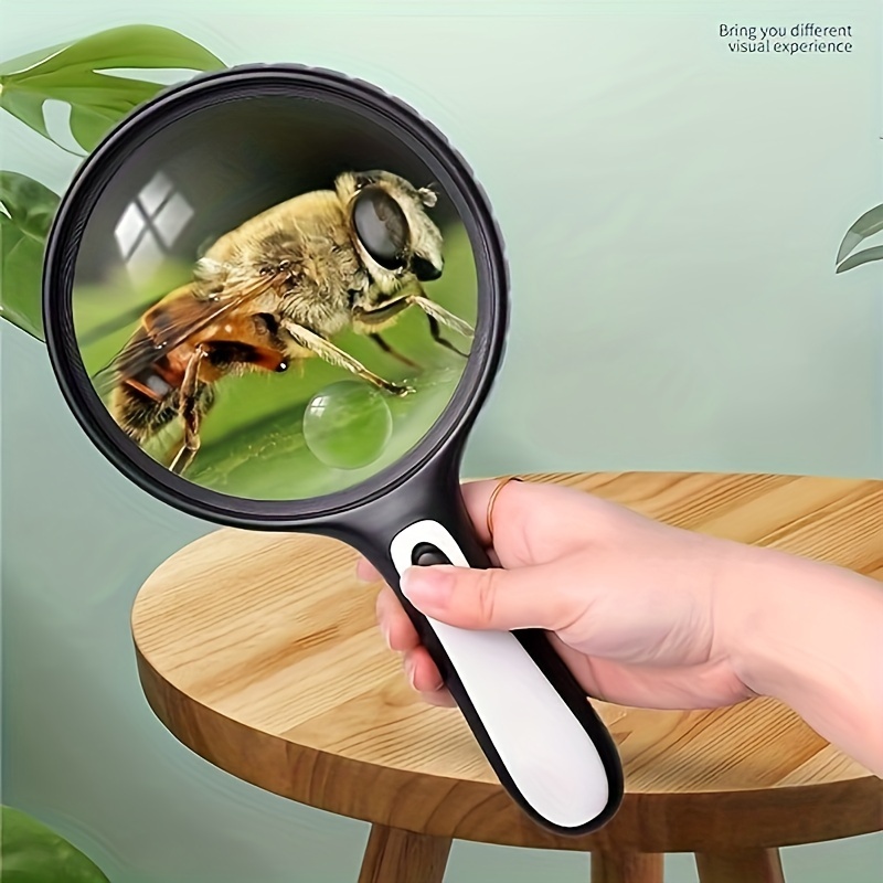 3X LED Light Hands Free Magnifying Glass with Light Stand Foldable Portable  Illuminated Magnifier for Reading, Inspection, Soldering, Needlework