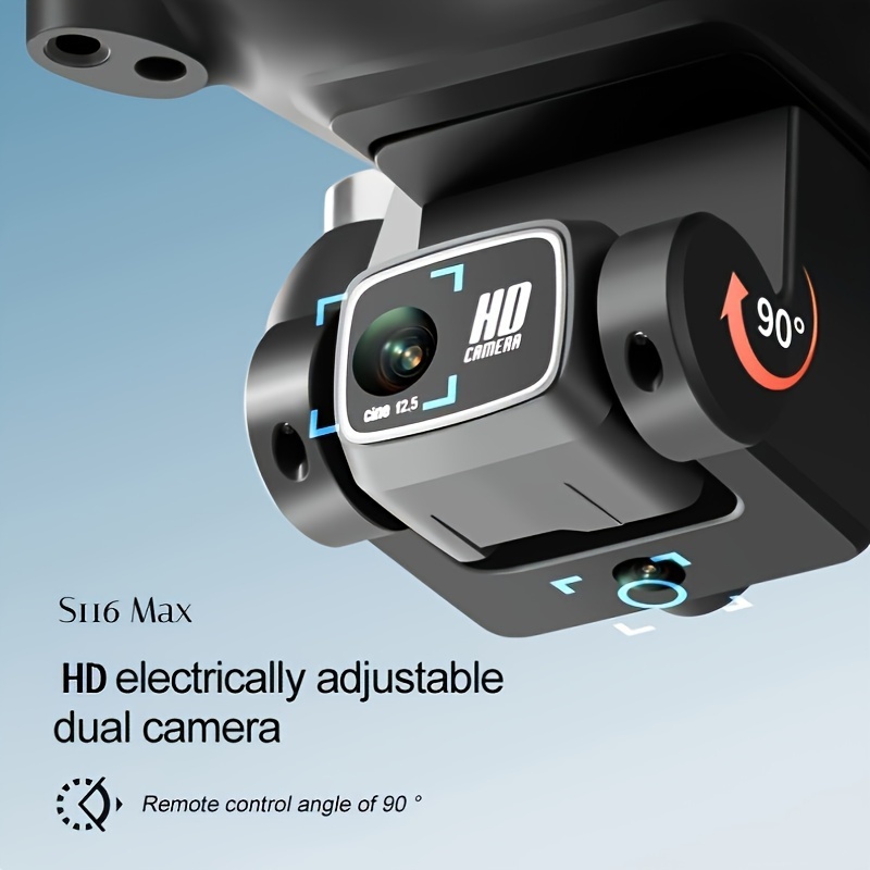 Long endurance S116 Max Rc Drone Dual Adjustable Hd Cameras - Temu