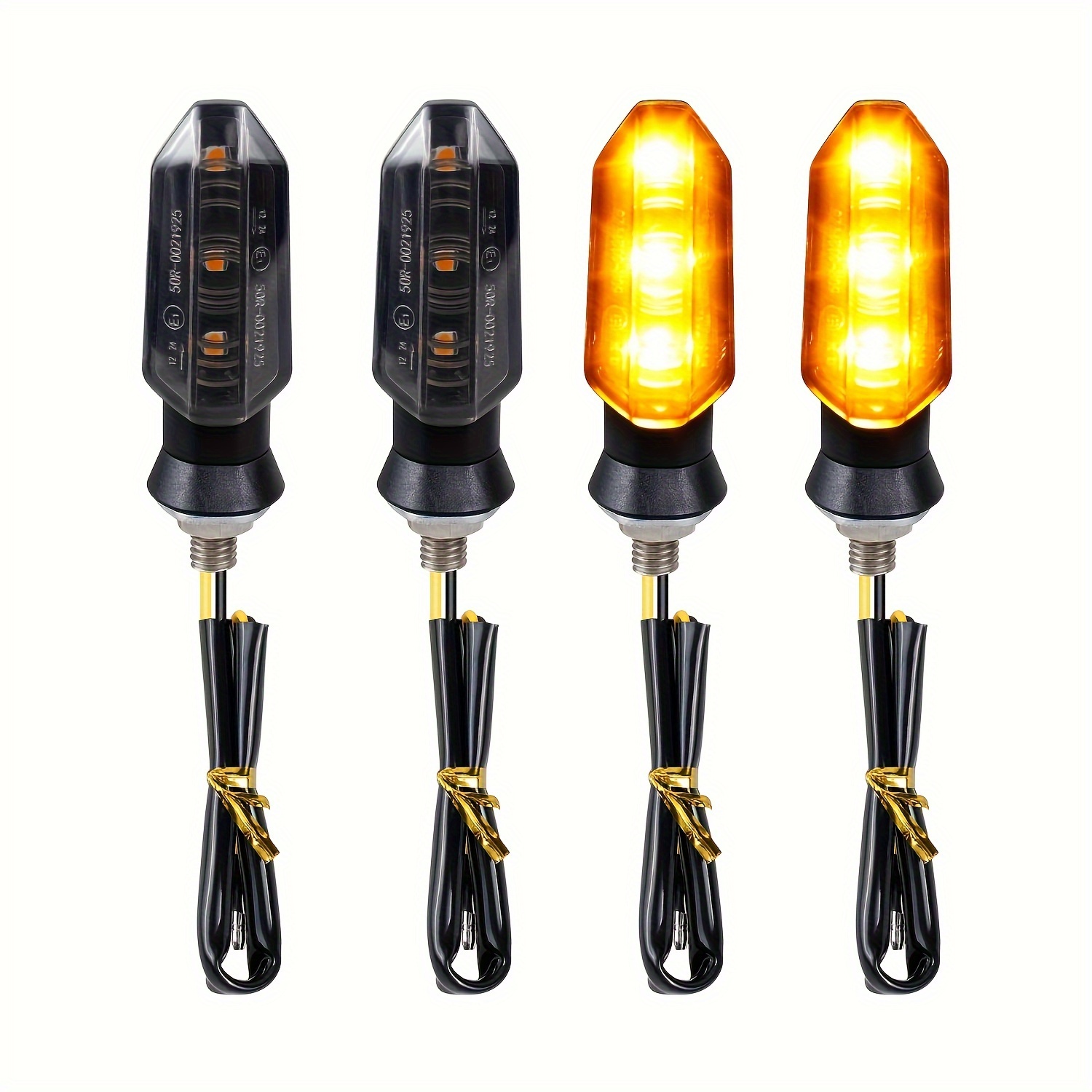 Clignotants de moto LED feux de signalisation avant arrière - Temu