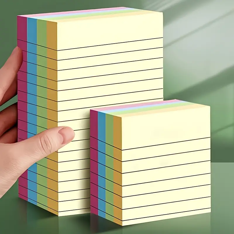 Colorful Horizontal Line Sticky Note 4 Colors Portable - Temu