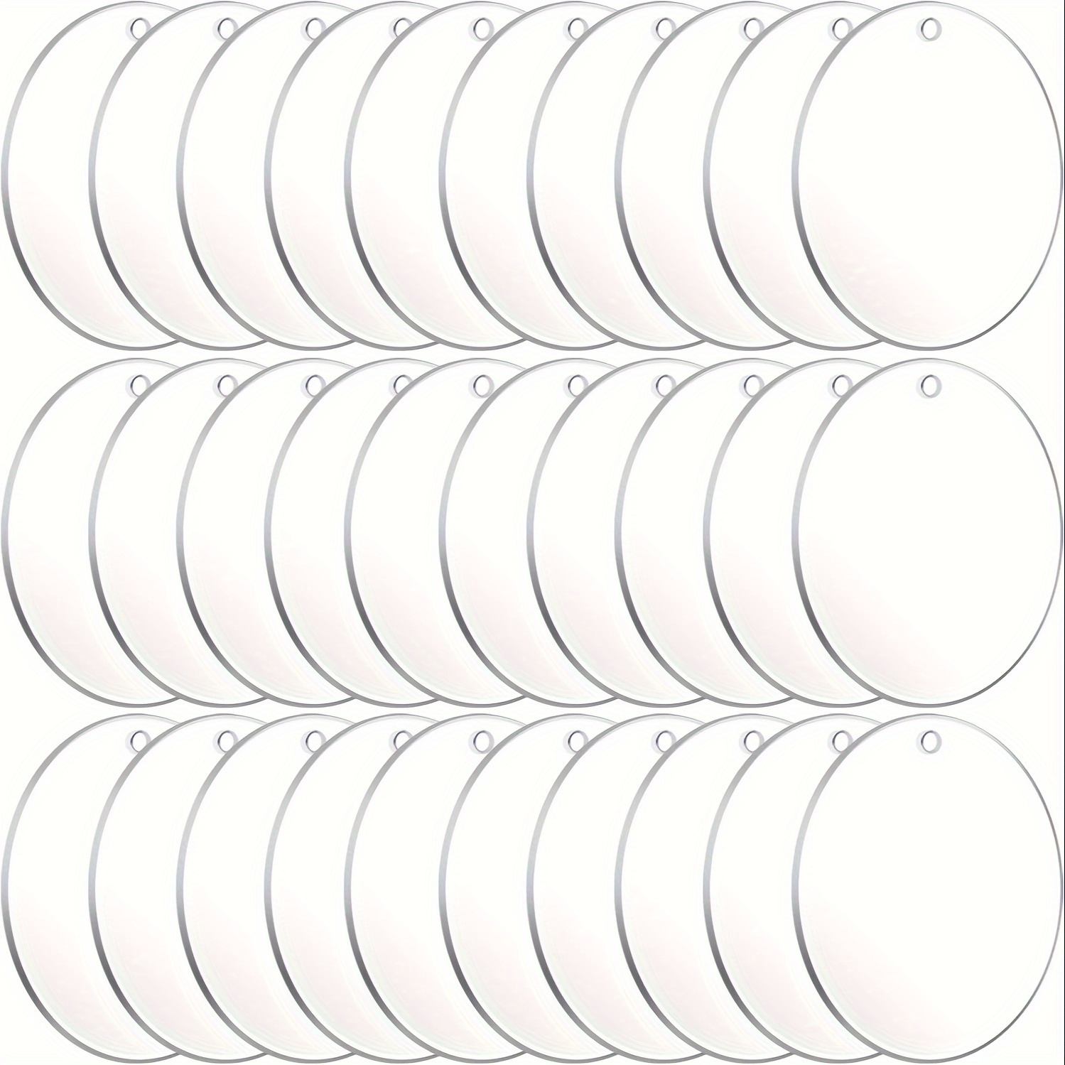 75mm Acrylic Blank Circles - Acrylic Blanks Australia