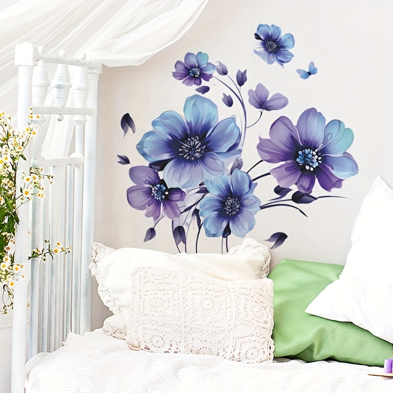 Elegant Roses Mirror Wall Sticker Self adhesive Flower Decal - Temu