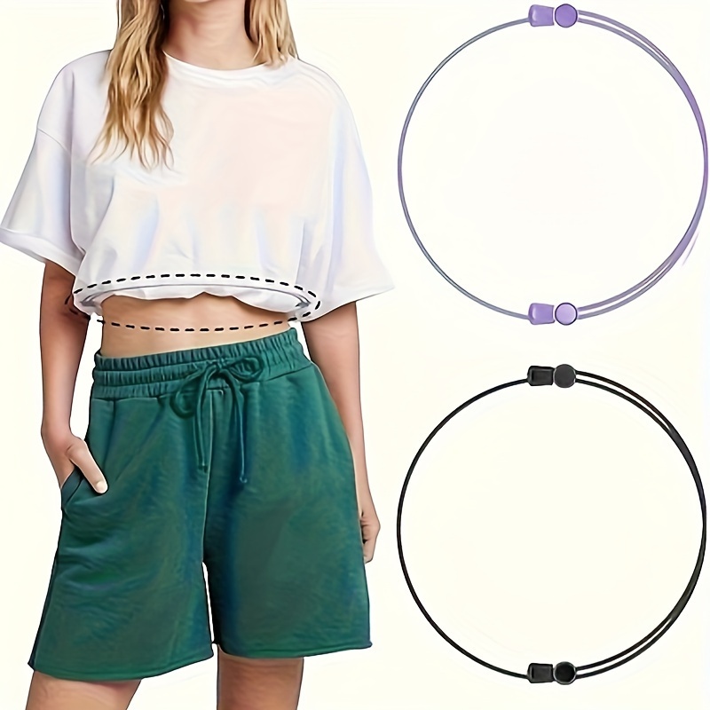 1 Pack Crop Tuck Adjustable Band, Shirt Tuck Band, Crop Band for Tucking  Shirts Lightweight, Comfortable & Adjustable Elastic Band Tool That Will  Transform The Way You Style Your Tops