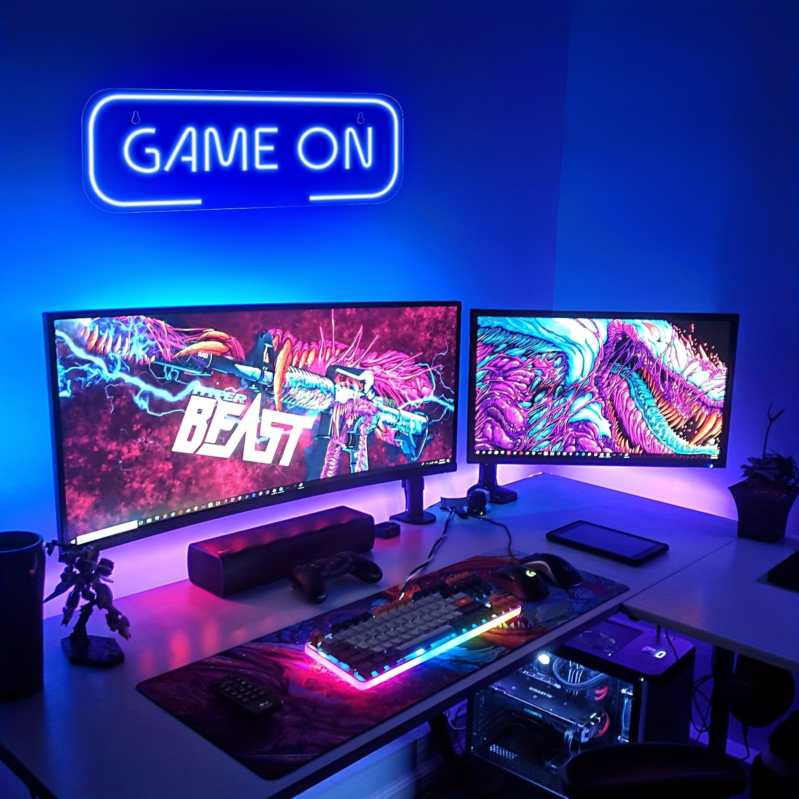 Gaming Led Neon Sign Light For Game Room Decor For Boy Room - Temu