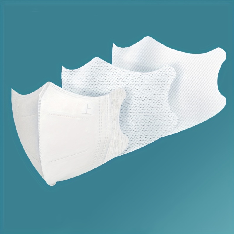 10pcs Disposable 3D Protective Mask Solid Breathable Dustproof Mask