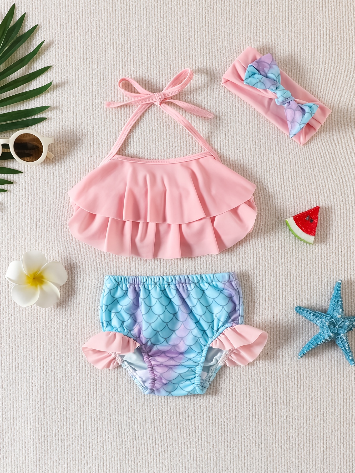 Nina Ruffle Bralette Girl's Swim Set