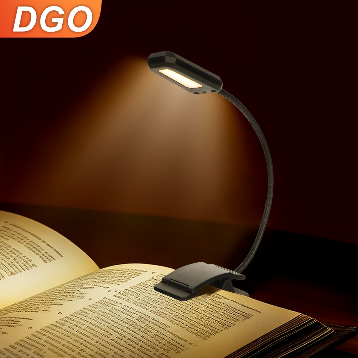 Lámpara de libro con luz de lectura para leer en la cama, regalo para  amantes de los libros para mujeres y hombres, lámpara LED con clip para  libros recargable por USB portátil