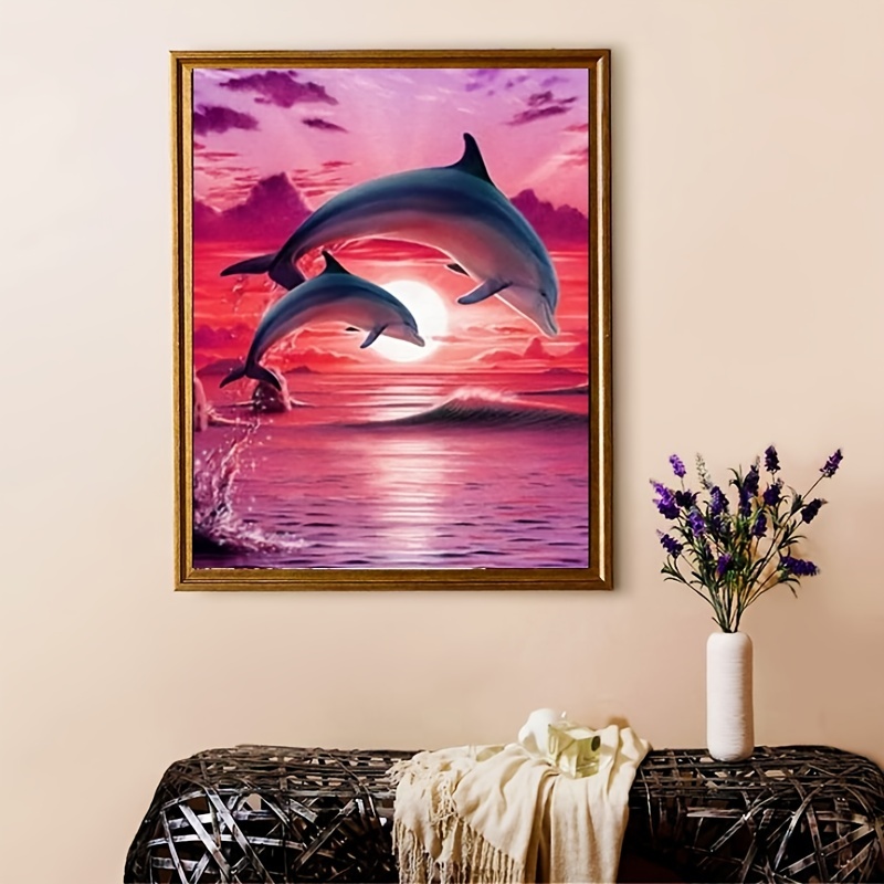 5d Diy Artificial Diamond Painting Fish Diamond Painting For - Temu