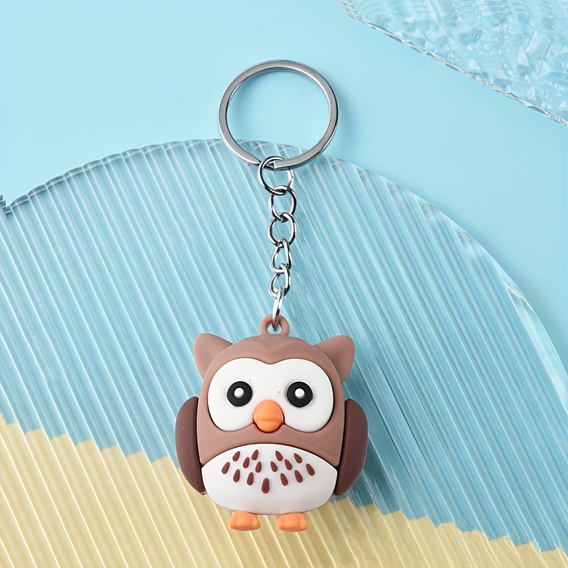 Cute Owl Doll Keychain, Cartoon Animal Car Pendant Keyring