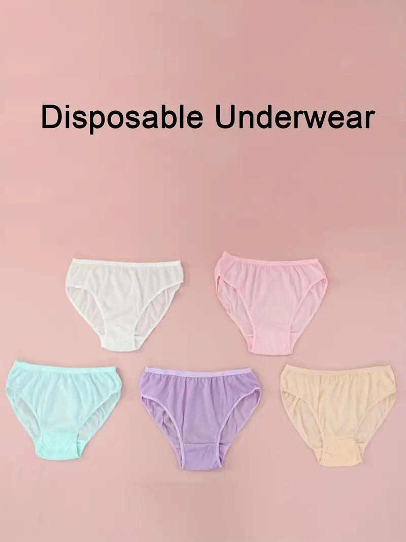 Disposable Solid Briefs Comfy Breathable Stretchy Intimates - Temu Australia