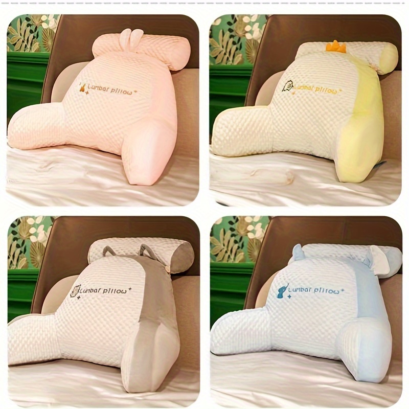 Triangular Solid Color Lumbar Support Pillow Soft Cartoon Large Backrest  Bedroom Tatami Bay Window Bed Chair Waist Pillow - AliExpress