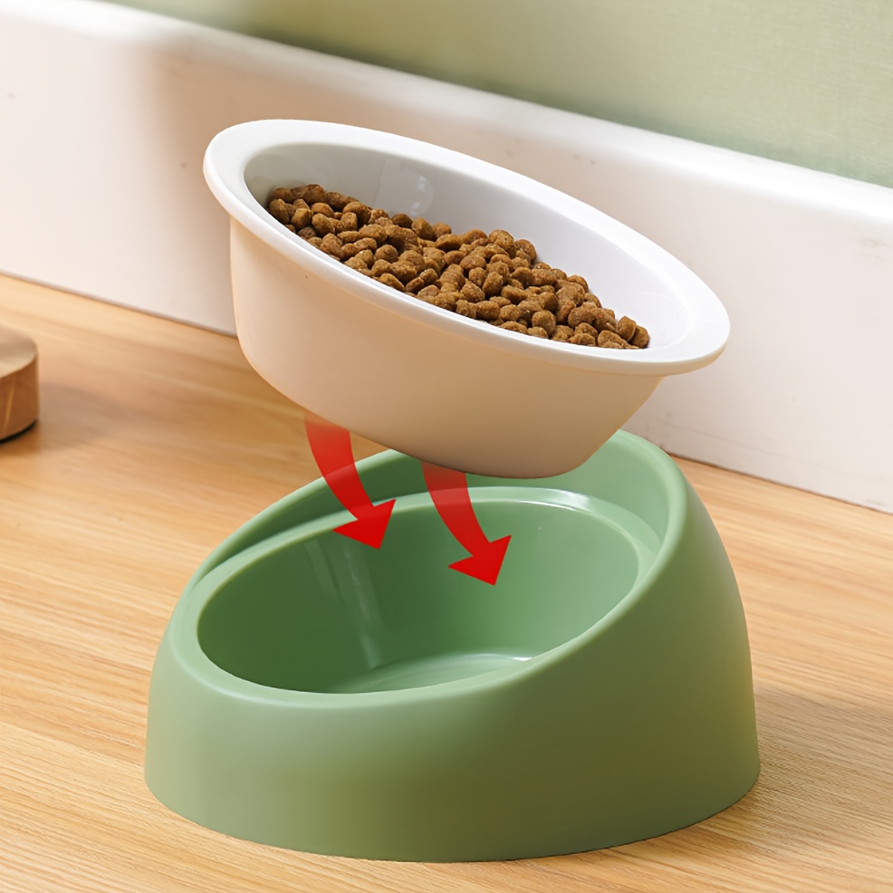 Green Ceramic Bowl Cat Feeder, Cat Bowl, Cat Food Bowl, Cat Bowl Stand