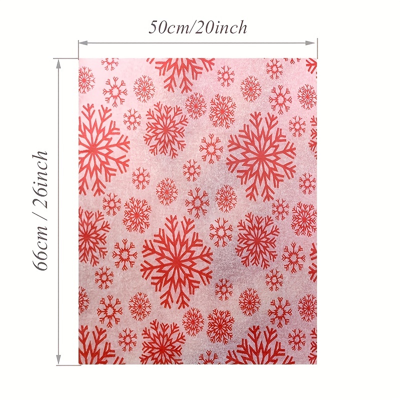 Christmas Gift Wrapping Tissue Paper, Snowflake Liner, Flower