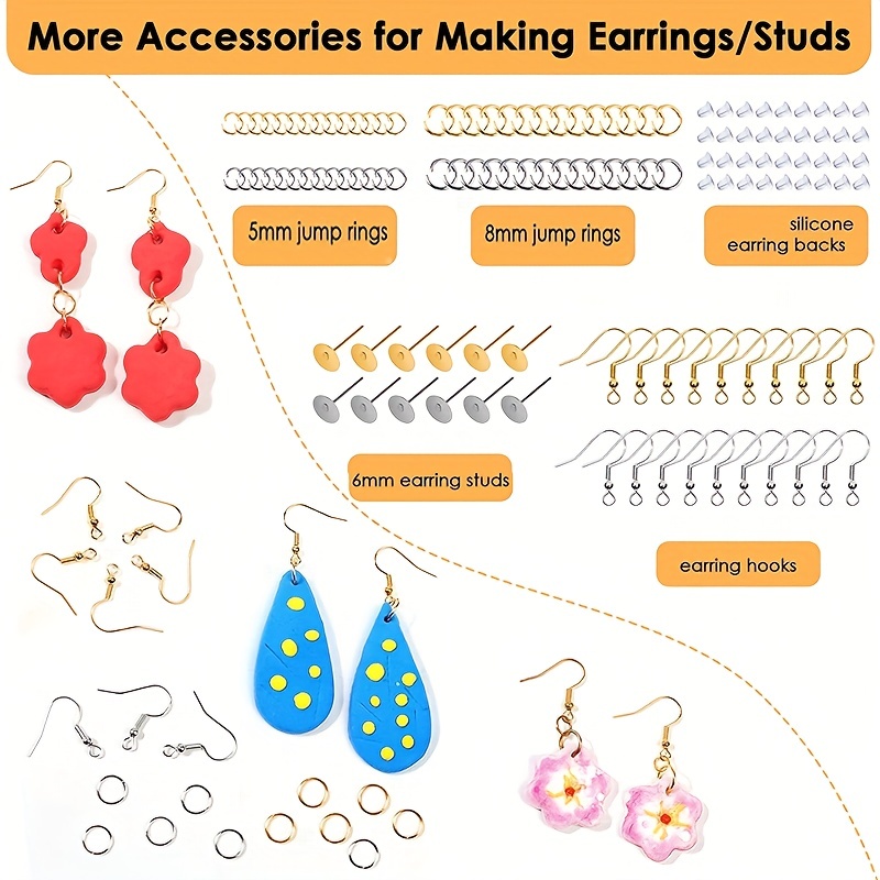 Clay Earring Making Mold Set Molds Contains Shapes Clay - Temu