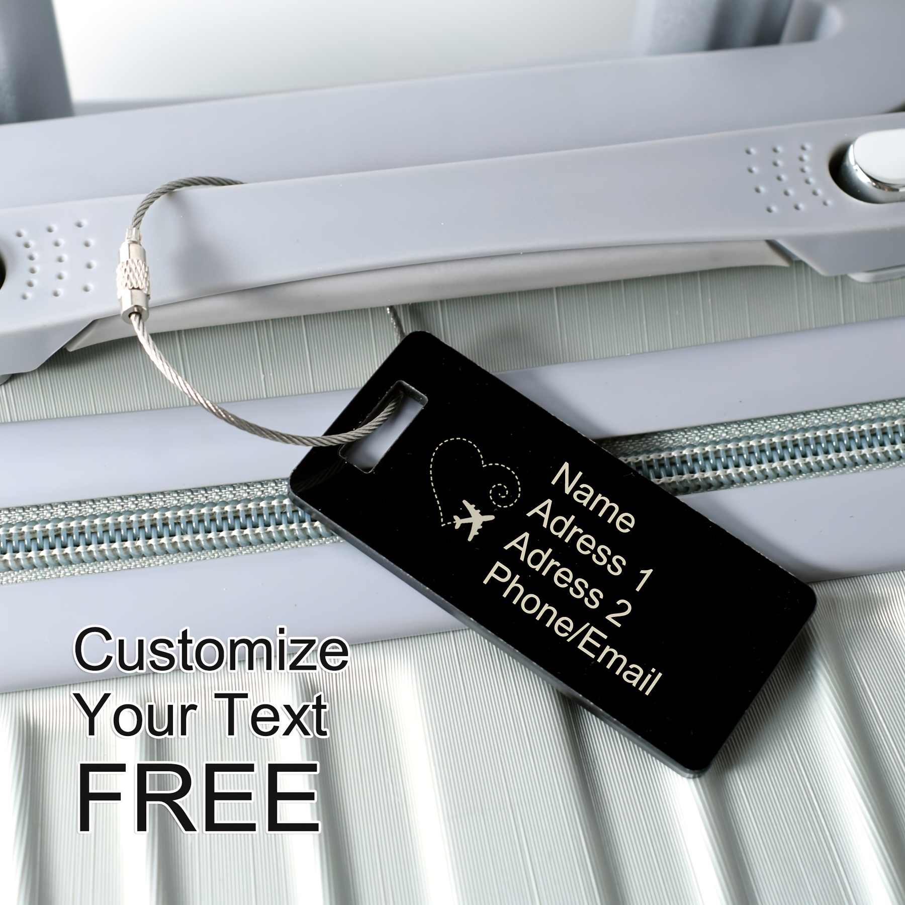 Lucite Luggage Tags
