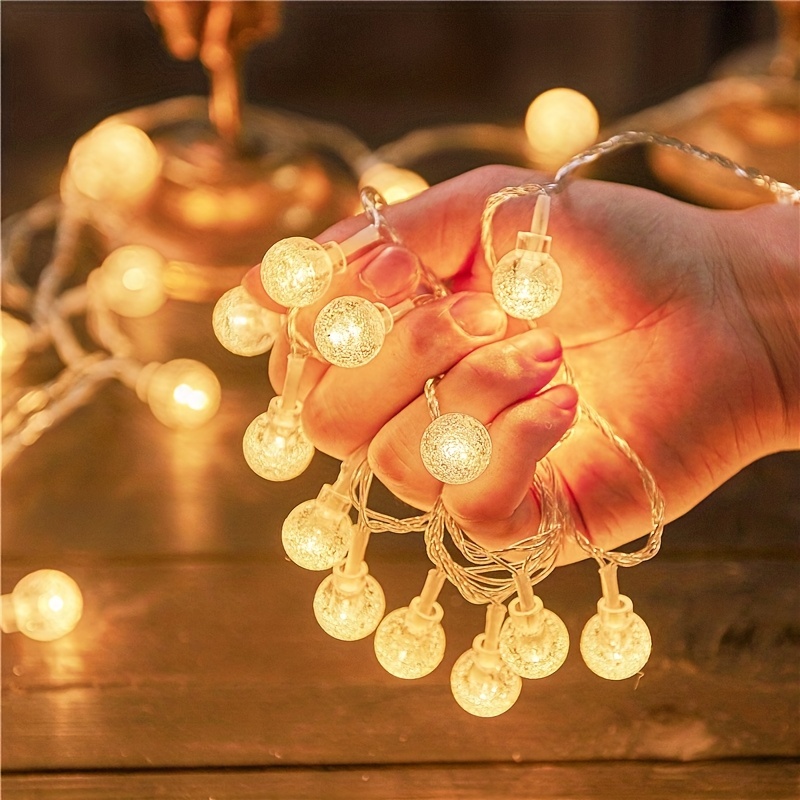 LED Mini Lantern Fairy Lights Battery 20 LEDs 3 Meters with Timer Warm  White Holiday String Lights for Outdoors and Indoors