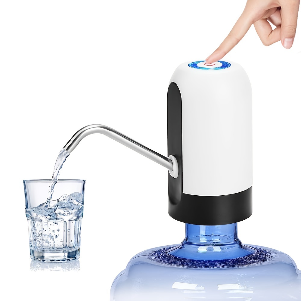 Wasserflaschenpumpe 5 Gallonen Wasserflaschenspender USB Aufladung  Automatische Trinkwasserpumpe Tragbar Elektrischer Wasserspender  Wasserflasche