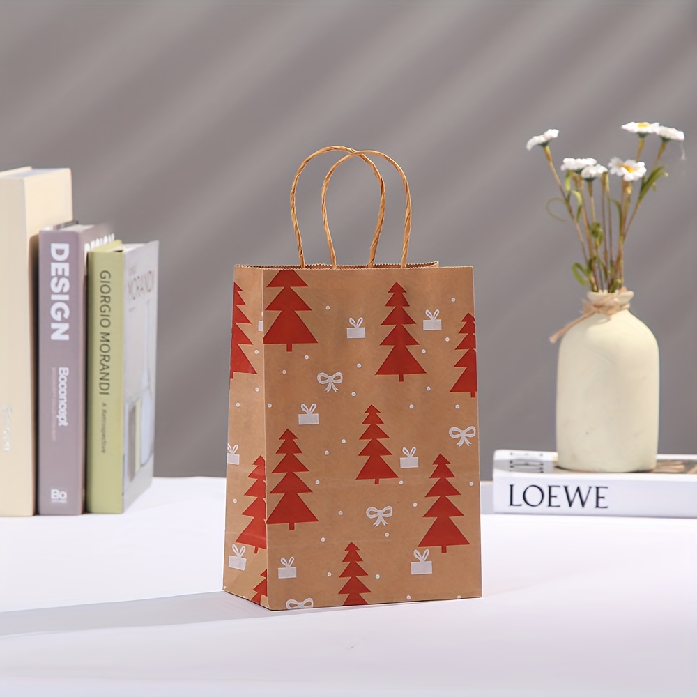 5pcs Kraft Paper Bags craft bags Wedding Birthday New Year Party