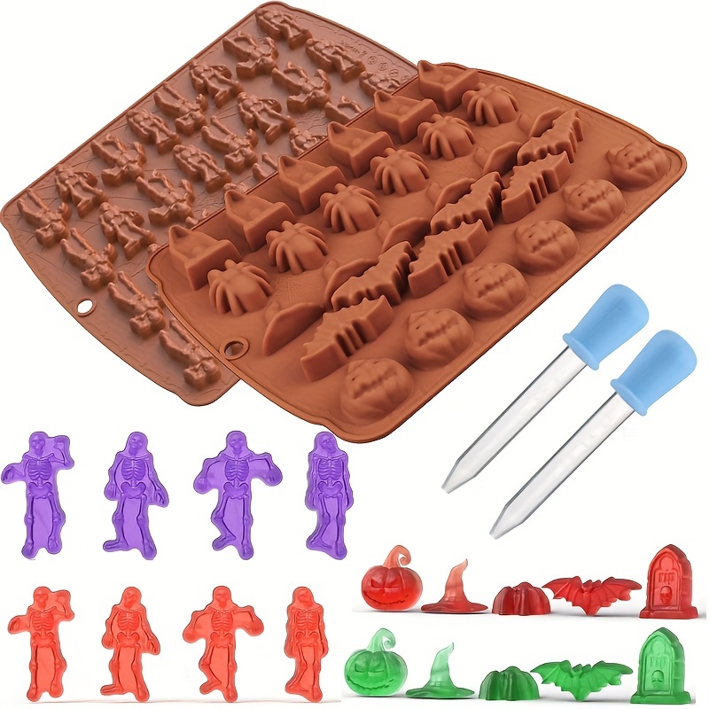 20 Cavity Silicone Gummy Worm Mold Perfect For Chocolate - Temu