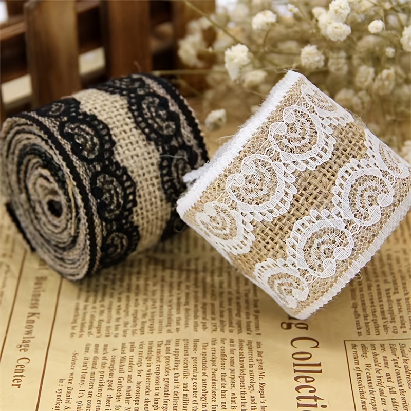 Jute Lace Burlap Decorative Lace Jute Ribbons For Crafts - Temu