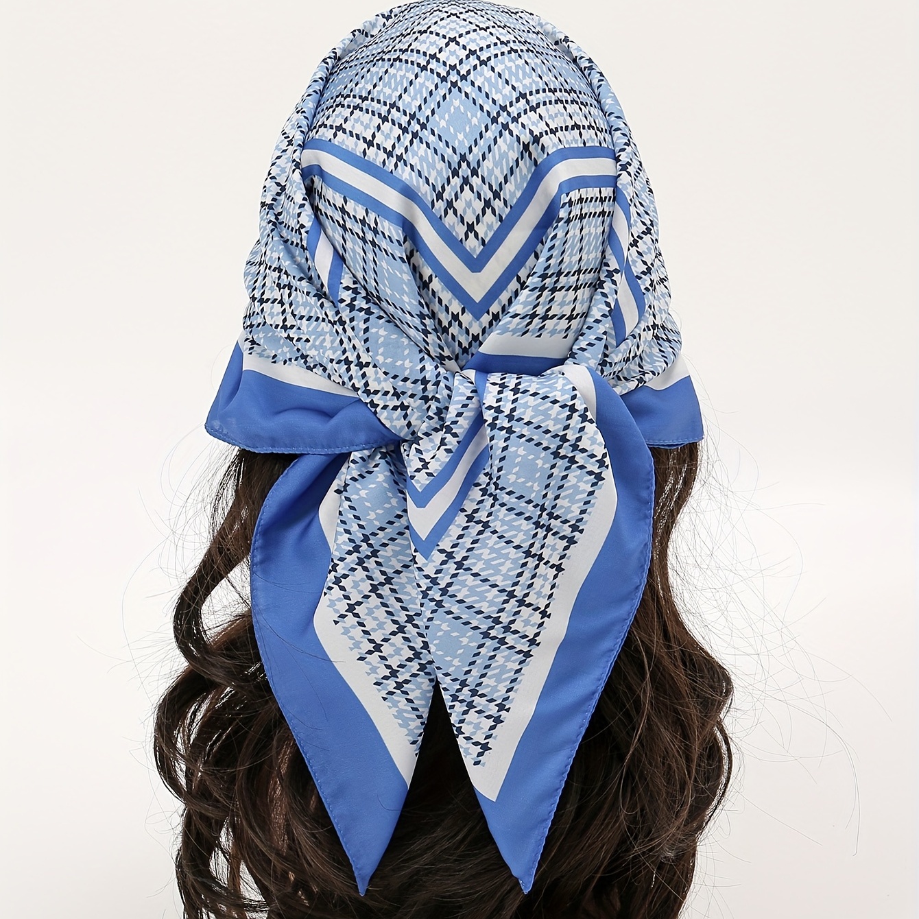 Silk Wraps Neckerchief Bandana, Letter Print Scarf