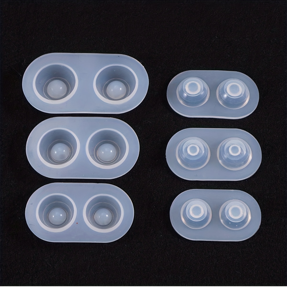 6pcs Epoxy Resin Doll Eyes Silicone Mold Doll Making Accessories Resin Mold  Eyeball Dome Crystal Resin Epoxy DIY Jewelry Casting Mould Handmade Craft