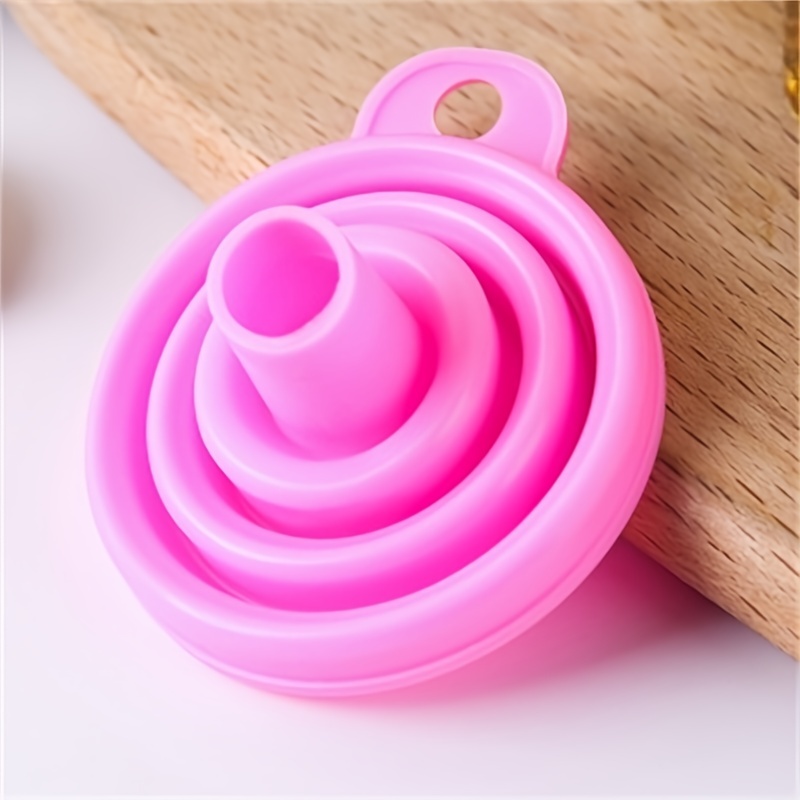 1set/3pcs Silicone Collapsible Funnel, Kitchen Gadget For