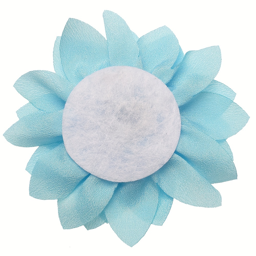 Superfindings 16 pz fiore in tessuto blu denim fiori di stoffa 8 stile  camelia fiori da cucire per i vestiti fermagli per capelli decorazione  accessori costume fai da te all'ingrosso 