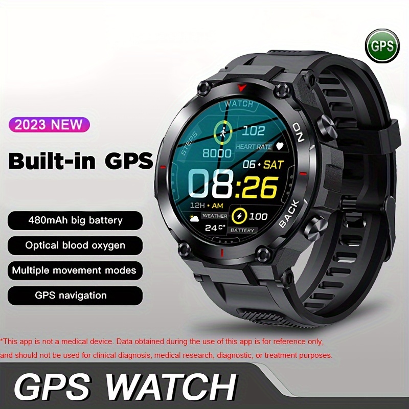 LIGE GPS Position Smart Watch Military Outdoor Sports Fitness Tracker  480Mah Super Long Standby Smartwatch Man Custom Dial Watch - AliExpress