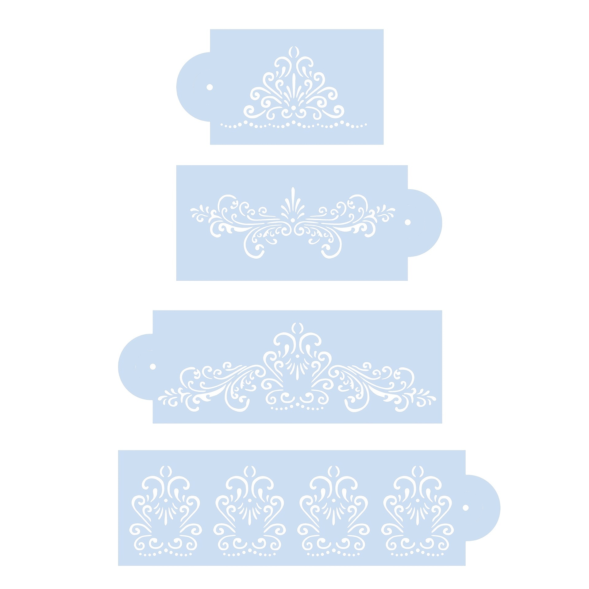 Cake Decorating Stencils Templates Create Beautiful Floral - Temu